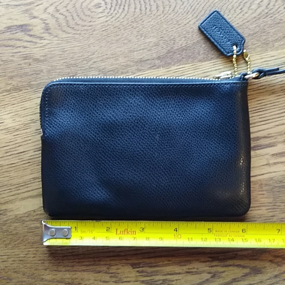 Coach Black Leather Wristlet - Picture 5 of 7